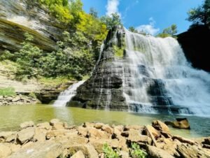 Beautiful Burgess Falls waterfall